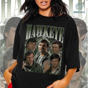 Hawkeye Pierce Vintage Graphic Png, MASH Movie Homage TV Shirt, Hawkeye Pierce Bootleg Rap, Graphic Tees For Women Trendy, Digital Download