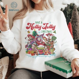 Toy Story Have A Holly Jolly Christmas Sweatshirt, Toy Story Christmas Shirt, Disneyland Christmas, Mickey's Very Merry Christmas Party 2023