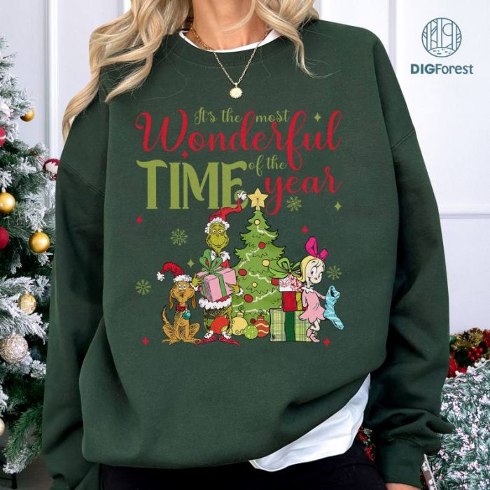 Grinchmas Sweatshirt, It Is The Most Wonderful Time Of The Year Png, Christmas Shirt, Xmas Gifts, That's It I'm Not Going Png, Digital Download