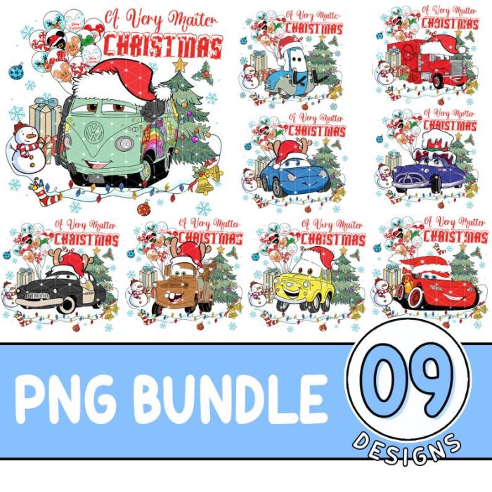 Disney Pixar Cars Christmas Bundle, Pixar Cars Characters Group Christmas Png, Mickey's Very Merry Xmas Party, Cars Light Mcqueen Christmas Shirt, Digital Download