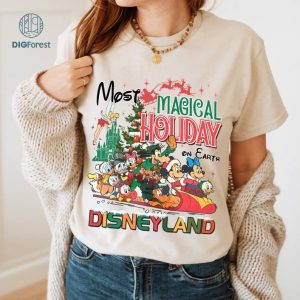 Disney Mickey's Very Merry Christmas Party 2023 Png, Walt Disneyworld Christmas Png, Magic Kingdom Christmas Shirt, The Most Magical Place On Earth