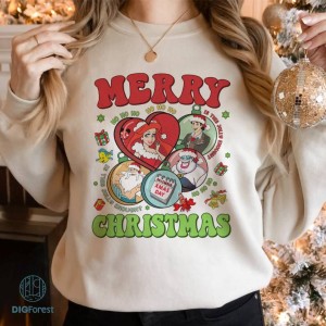 Disney The Little Mermaid Merry Christmas Png, Ariel Princess Christmas Png, Disneyland Christmas Shirt, Merry Christmas 2023,Xmas Gifts,Digital Download