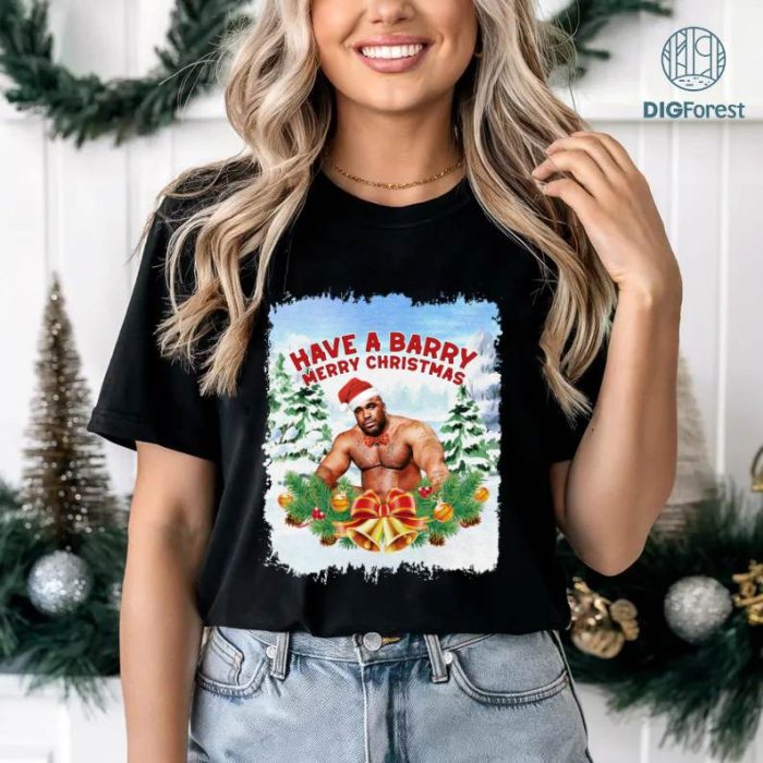 Barry Merry Christmas T-shirt PNG | Digital Design File | Christmas Vibe Instant Download