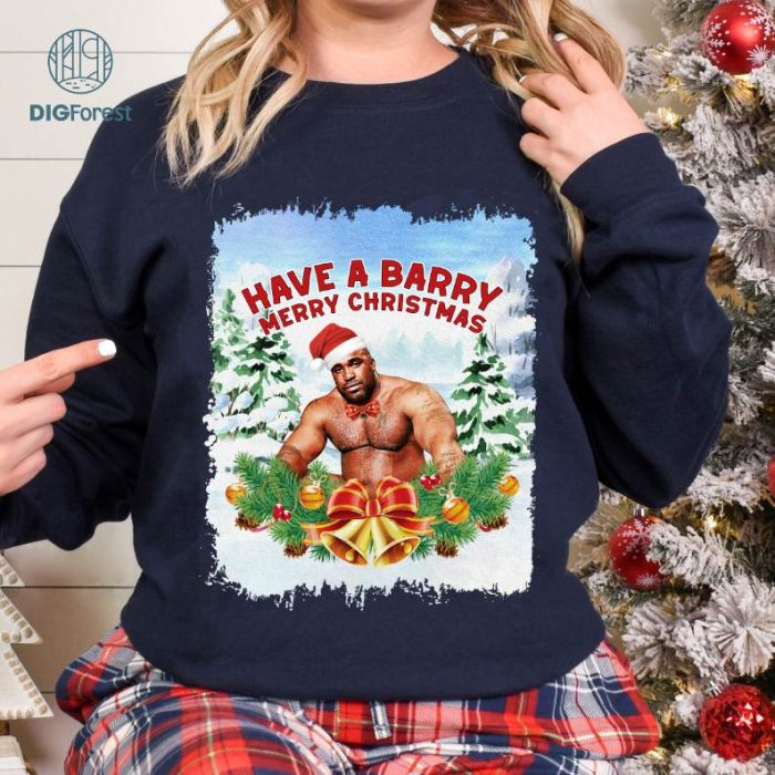 Barry Merry Christmas T-shirt PNG | Digital Design File | Christmas Vibe Instant Download