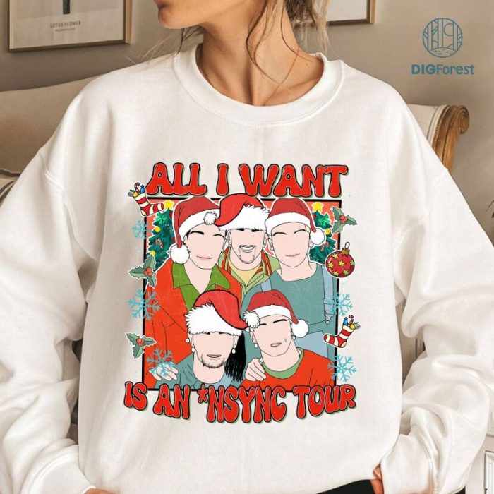 All I Want For Christmas Nsync Png, Nsync Christmas Png, Merry Christmas Shirt, Boy Bad Shirt, Music Fan Shirt, Nsync Shirt Christmas Party Digital Download