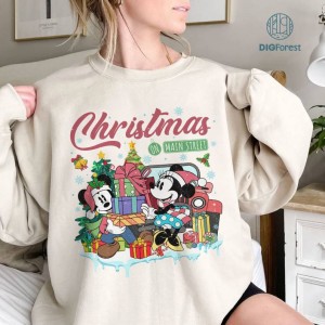 Disney Mickey Minnie Christmas On Main Street Png | Mickey Minnie Christmas Shirt | Christmas Couple Shirt Merry Christmas 2023 Png | Digital Download
