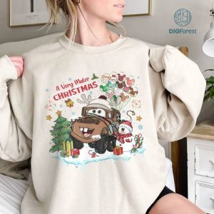 Vintage Tow Mater Christmas Png, Disney Cars Christmas Png, A Very Mater Christmas Shirt, Pixar Cars Christmas Png, Digital Download