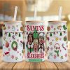 Santa's Sleighers Christmas Rock Tour Seamless 16Oz Libbey Glass Can Wrap PNG Digital File Download | Grinchmas PNG | Home Alone Glass Can