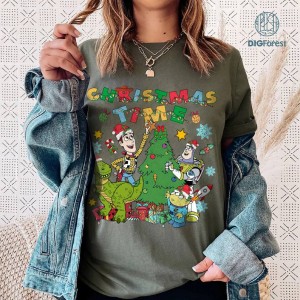 Disney Christmas Time Toy Story Png, Toy Story Friends Christmas Png, Disneyland Mickey's Very Merry Christmas Party 2023, Sublimation Design