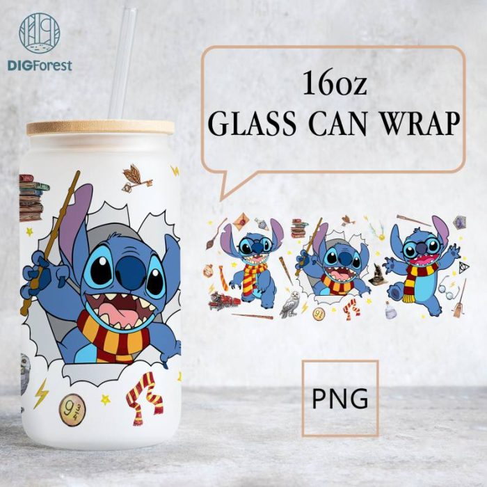 Disney Wizard Tumbler Wrap, Full Glass Can Wrap, Cartoon Tumbler PNG, Wizard Can Glass, Cartoon Tumbler Wrap, 16oz Libbey Glass Can, Png Download