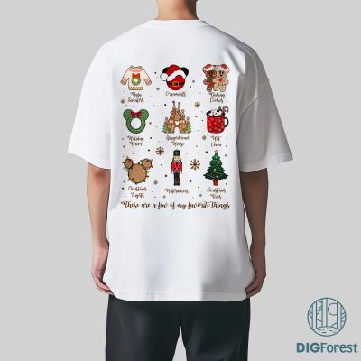 Disney Christmas Snack PNG – Favorite Things Christmas PNG, Disney Balloon PNG, Disneyland Castle Xmas PNG