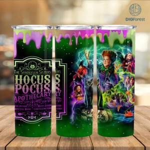 Halloween Witch 20oz Skinny Tumbler Wrap Png, Spooky Season 20oz Tumbler,Halloween Sisters 20oz Skinny Tumbler, Witches Sisters, Witch Squad