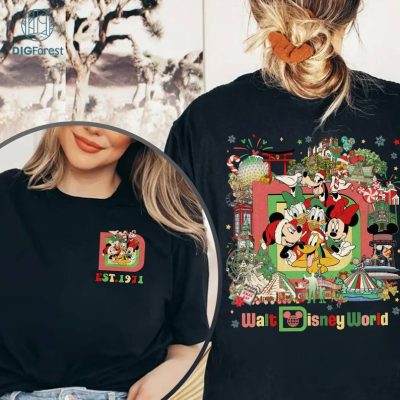 Disney Christmas Mickey and Friends Png, Personalized Shirt, Disneyland Family Xmas Png, Family Holiday Trip, Mickey Minnie Png, Digital Download