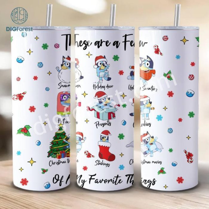 Bluey Christmas Tumbler Wrap, Bluey Family Merry Christmas Tumbler Wrap, Merry Christmas 2023 Tumbler Wrap, Bluey Family Christmas