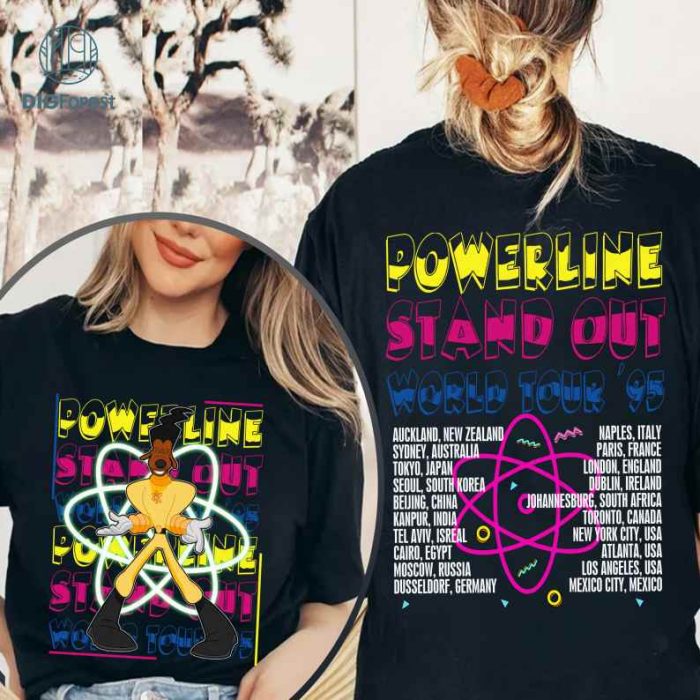 Disney Powerline Stand Out Tour 95 Png, Powerline World Tour Png, A Goofy Movie Powerline Shirt, Disneyland, Walt Disneyworld, Sublimation Designs