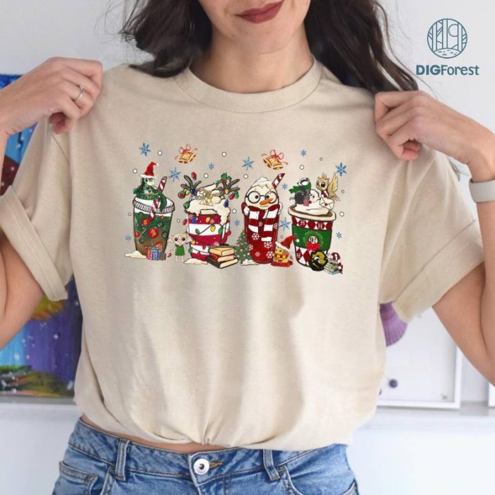 Harry Christmas Coffee Png, Christmas Coffee Shirt Pumpkin Spice Latte Iced Warm Autumn, Potter Coffee Png, Digital Download
