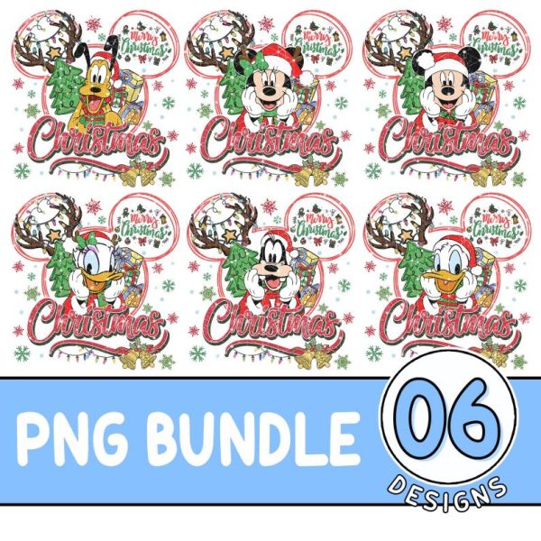 Christmas Disney Mickey and Friends Bundle, Disneyland Family Xmas Png, Family Holiday Trip, Mickey Minnie Shirt, Christmas Gifts, Digital Download