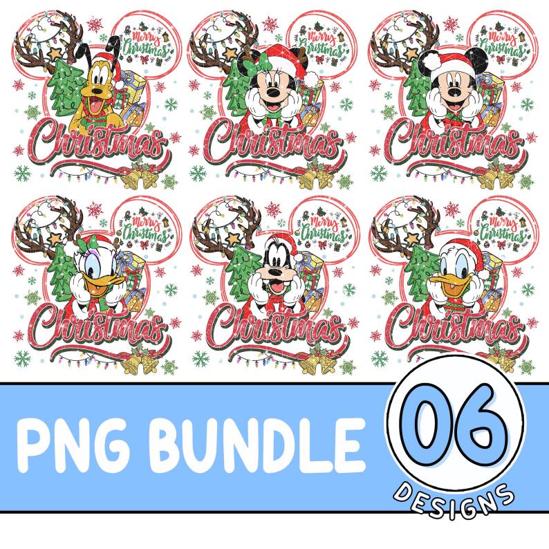 Christmas Disney Mickey and Friends Bundle, Disneyland Family Xmas Png, Family Holiday Trip, Mickey Minnie Shirt, Christmas Gifts, Digital Download Digforest.com