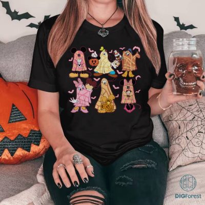 Disney Mickey & Friends Pantasmas Ghost Halloween Png, Mexican Halloween, Dia de los muertos Shirt, Conchas Ghost, Latina shirt, Day of the dead, Digital Download