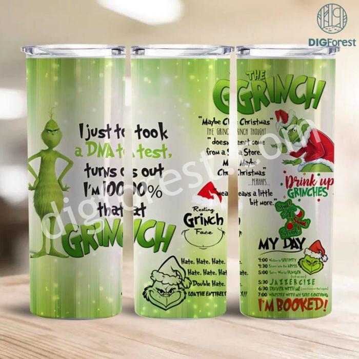 Christmas Tumbler Sublimation Designs, Grinch 20 Oz Tumbler Wrap PNG, Grinch Tumbler Sublimation Instant Download, Instant Digital Download