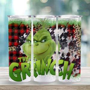 The Grinchmas 20oz skinny tumbler 2023, Christmas Grinch PNG, Xmas 20oz tumbler, Cartoon Funny Christmas Design Tumbler, Digital download
