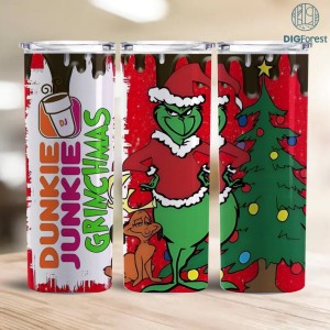 The Grinchmas 20oz Skinny Tumbler 2023, Christmas Grinch PNG Download, Xmas 20oz tumbler, Digital download, Cartoon Funny Christmas Design Tumbler