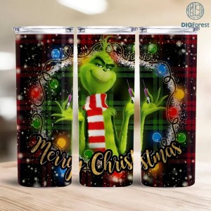 The Grinch Christmas Tumbler Wrap Bundle, Grinch Christmas Designs, 20oz Skinny Tumbler Wrap, PNG Sublimation Digital, Instant Download