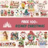 100+ Designs Bundle Disney Mickey Merry Christmas Png, Holiday Season Png, Christmas Character, Christmas Squad Bundle, Christmas Friends