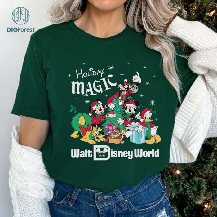 Disneyland Christmas Png, Disney Mickey and Friends Christmas Png, Walt Disneyworld Mickey Minnie Shirt, Christmas Gifts, Digital Download