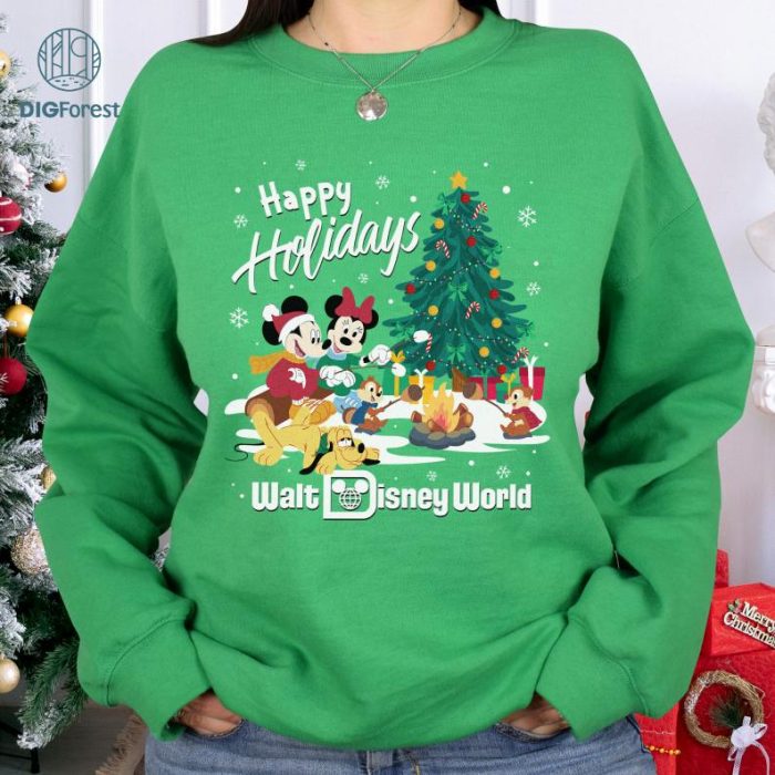 Disneyland Christmas PNG | Disney Mickey & Friends Holiday Design | Digital Download for Gifts & Shirts