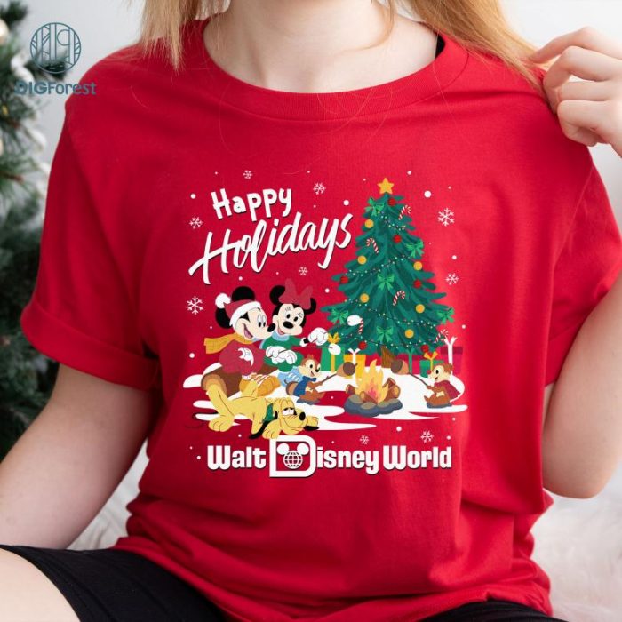 Disneyland Christmas PNG | Disney Mickey & Friends Holiday Design | Digital Download for Gifts & Shirts