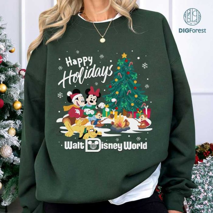 Disneyland Christmas Png, Disney Mickey and Friends Christmas Png, Walt Disneyworld Mickey Minnie Png, Christmas Gifts Shirt, Digital Download