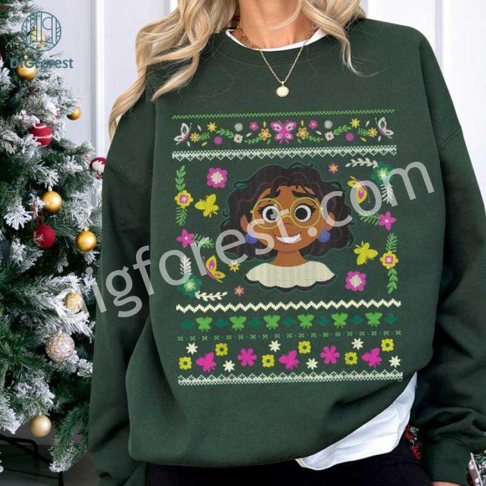 Encanto Ugly Christmas PNG, Encanto Christmas Mirabel Madrigal Christmas Sweater, Disneyland Christmas Sweatshirt