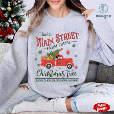 Disneyland Farm Fresh Christmas Png, Disney Mickey and Pluto Christmas Png, Mickey's Tree Farm Shirt, Merry Xmas 2023, Christmas Party, Digital Download