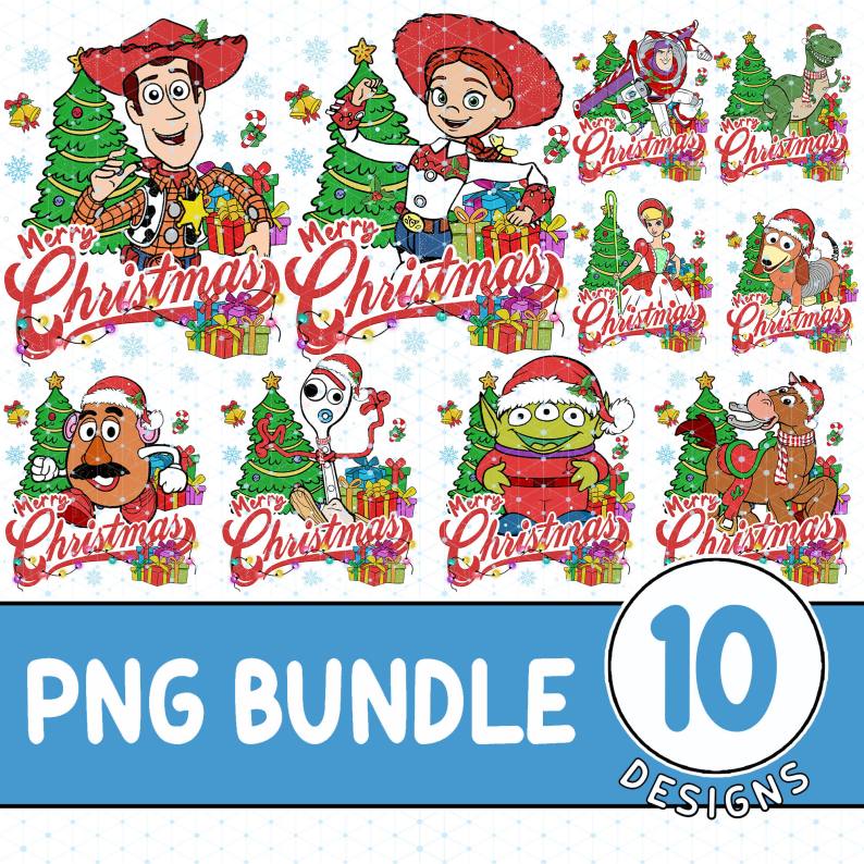 Toy Story Christmas Shirt, Toy Story Characters PNG, Matching Family Christmas Tee, Christmas Party Shirt, Buzz Lightyear and Woody Shirt Digforest.com