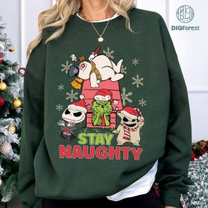 Grinch Jack Skellington and Frosty Snowman Christmas Png, Merry Grinchmas Sweatshirt, Family Christmas Tee, Grinch Christmas Sweater, Digital Download