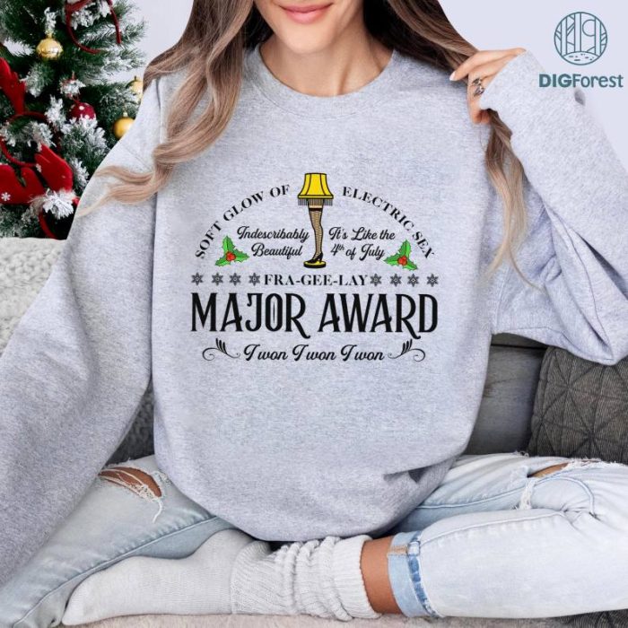 A Christmas Story Major Award Shirt, Leg Lamp A Christmas Story Png, Christmas Movies Sweater, It's A Major Award, Xmas Gift, Digital Download