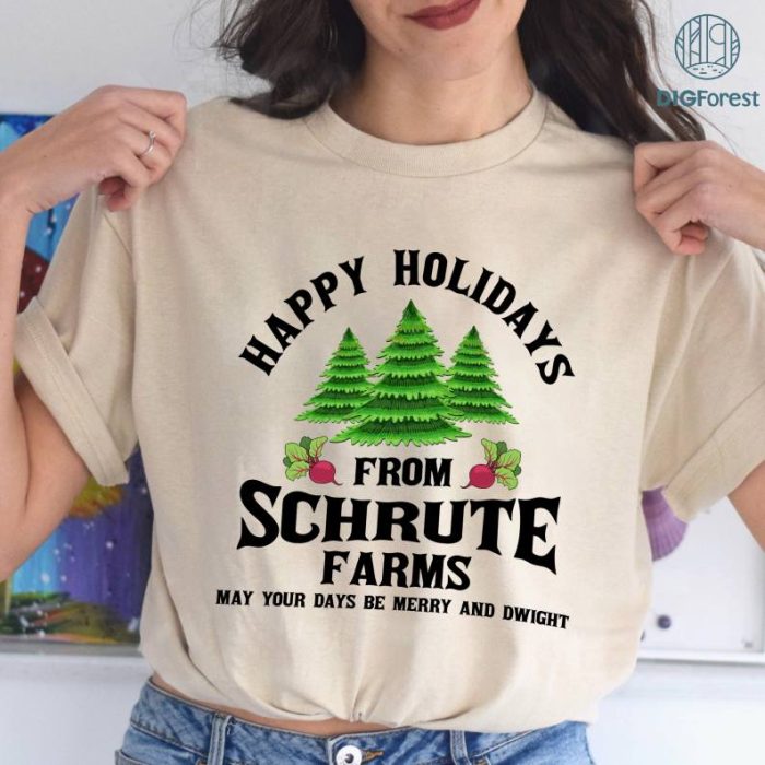 The Office Schrute Farms Christmas Sweatshirt, The Office PNG, Dwight Schrute The Office Shirt, Schrute Farms Bed And Breakfast Shirt