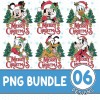 Disney Mickey and Friends Christmas Png Bundle, Christmas Crew Shirt, Matching Holiday Family Png, Mickey's Very Merry Christmas Party 2023 Png, Digital Download