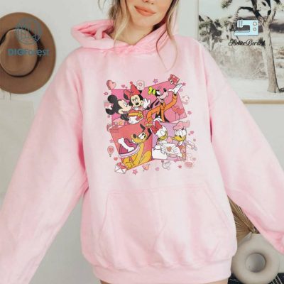 Disney Mickey and Friends Valentine PNG, Womens Valentines Day Sweatshirt, Valentine Matching Sweater, Valentine's Day Shirt Disney Mickey and Friends Valentine PNG, Womens Valentines Day Sweatshirt, Valentine Matching Sweater, Valentine's Day Shirt