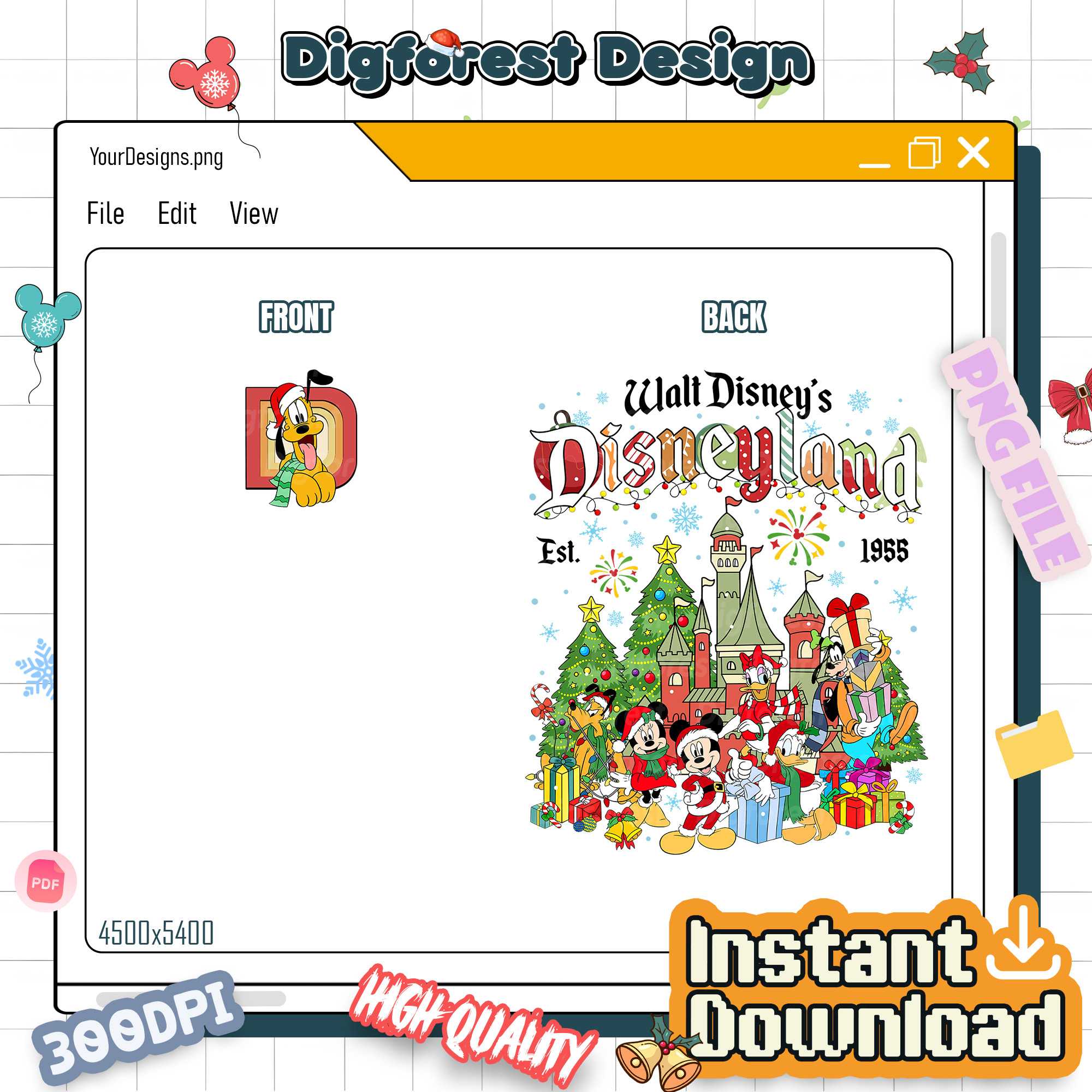 Disney Mickey & Friends Disneyland Christmas PNG – Goofy & Pluto Xmas Shirt, Magic Kingdom PNG Disney Mickey & Friends Disneyland Christmas PNG – Goofy & Pluto Xmas Shirt, Magic Kingdom PNG