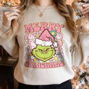 Pink Merry Grinchmas Png, Funny Grinchmas Shirt, Grinchmas Pink Christmas Png, Xmas 2023, Christmas Movie, Christmas Party, Digital Download