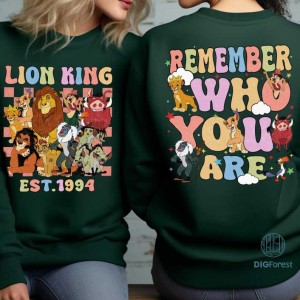 Disney Lion King Remember Who You Are Png, Lion King EST 1994 Png, Timon And Pumba Shirt, Disneyland Png, Hakuna Matata, Animal Kingdom, Digital Download