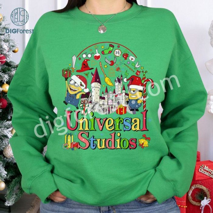 Universal Orlando Family Christmas Vacation Png, Universal Studios Trip Png, Universal Trip Xmas, Matching Family Trip Shirt, Digital Download