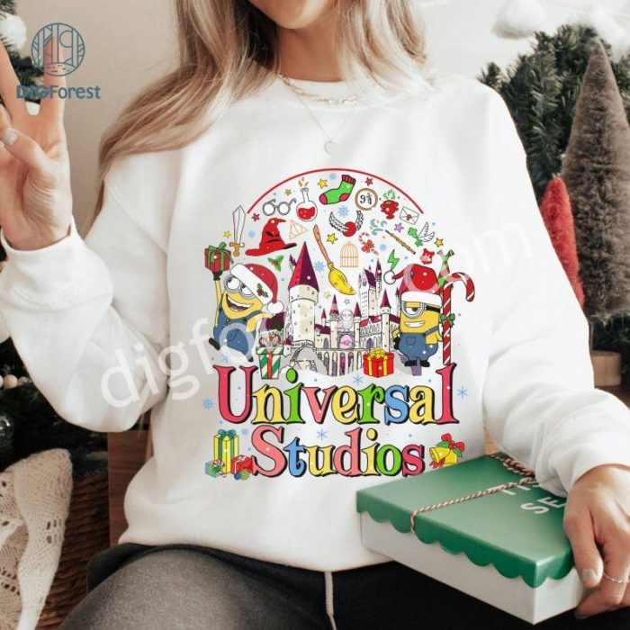 Universal Orlando Family Christmas Vacation Png, Universal Studios Trip Png, Universal Trip Xmas, Matching Family Trip Shirt, Digital Download