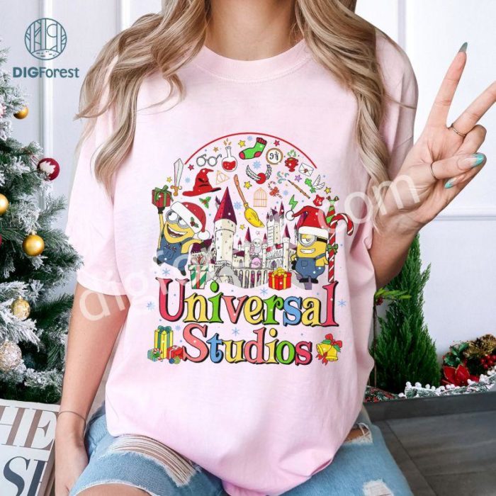 Universal Orlando Family Christmas Vacation Png, Universal Studios Trip Png, Universal Trip Xmas, Matching Family Trip Shirt, Digital Download