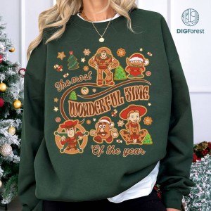 Disney Toy Story Christmas Png, Disneyland Matching Family Shirts, Magic Kingdom Christmas Png, Buzz Lightyear and Woody Gingerbread Cookie Png, Digital Download