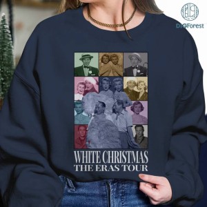 White Christmas Movie Eras Tour Shirt, Christmas Movie Homage PNG, Haynes Sisters Vintage T Shirt, Graphic Tees For Women Trendy
