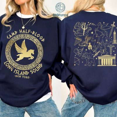Two-sided Camp Half Blood Png, Percy Jackson Sweatshirt, Percy Jackson and the Olympians Png, Long Island Sound Png, Trendy Shirt, Digital Download