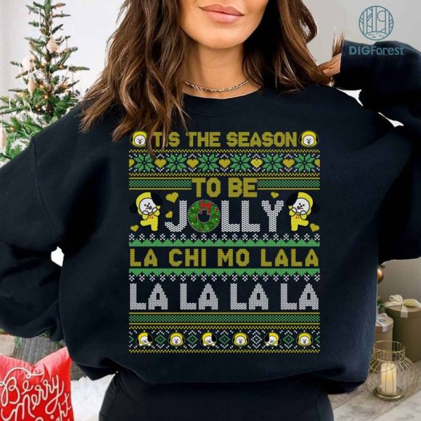 Lachimolala Christmas Png, Tis The Season To be Jolly Christmas, Lachimolala Png, Jimin Png